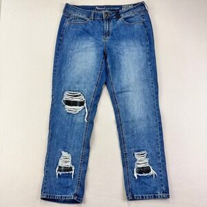 Natural Reflections Jeans‎ Womens 12 High Rise Straight Leg Flannel Patchwork